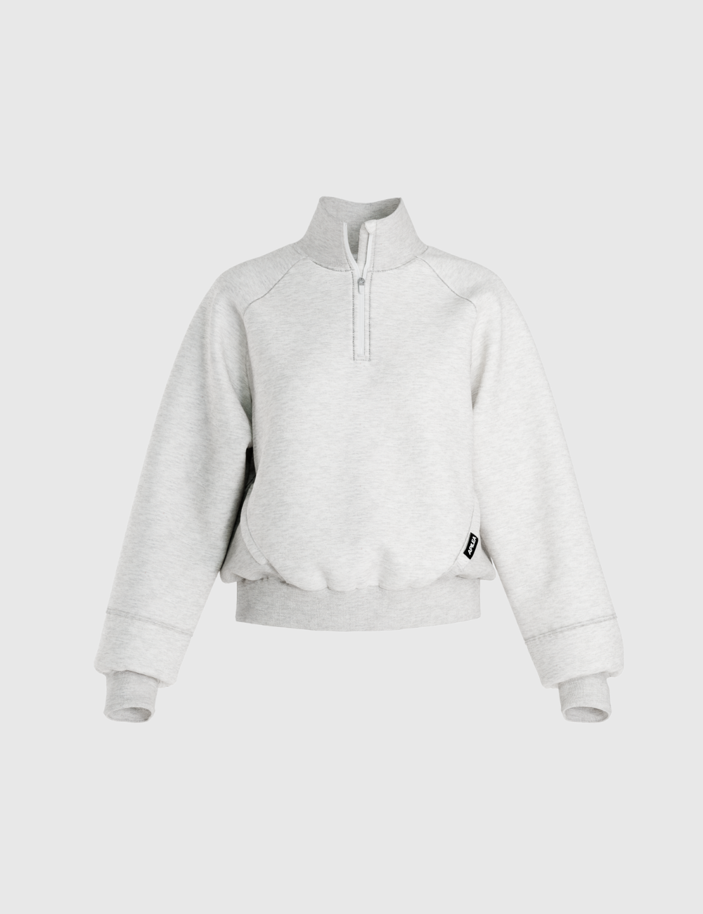 Stone Grey Shift Quarter Zip – APILEA