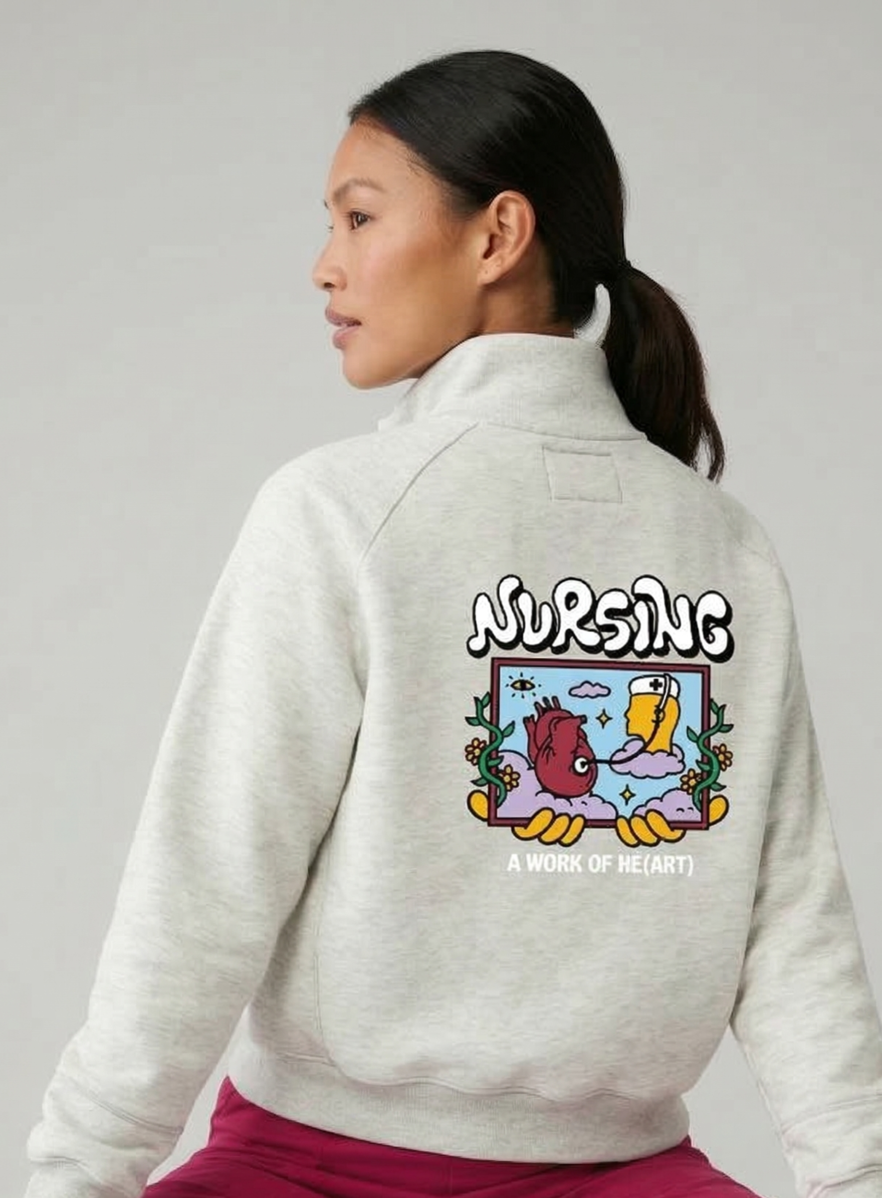 Nursing: A Work of He(art) – Shift Quarter Zip