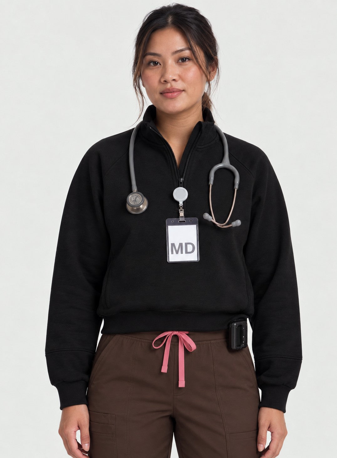 Black Orchid Shift Quarter Zip