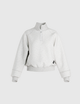 Stone Grey Shift Quarter Zip